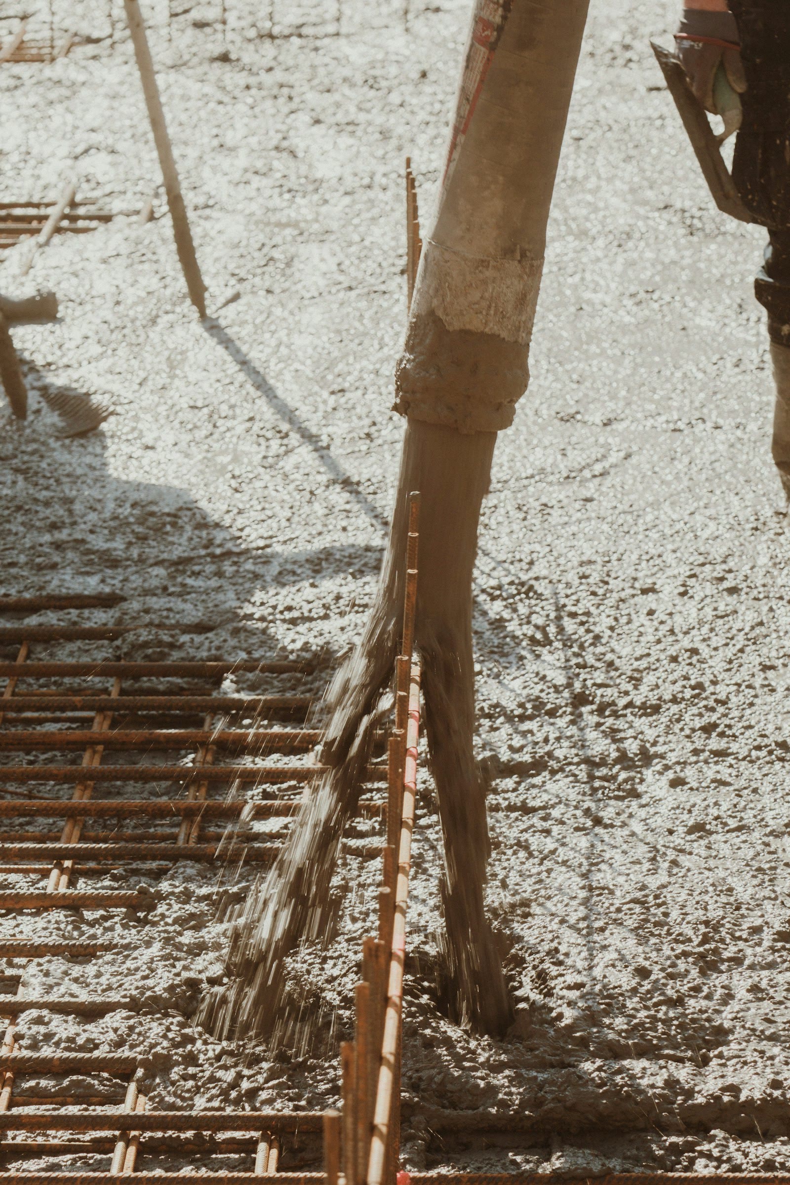 Residential site set for formwork and pour