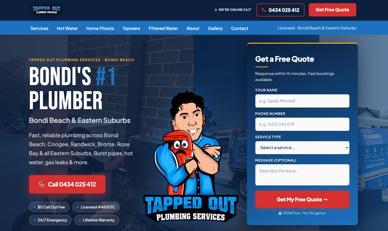 Tapped Out Plumbing Services Bondi - photo 1